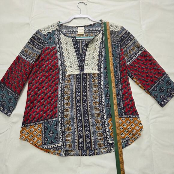 Blair Unique Multi Color Blouse Woman's Size Small - Picture 6 of 8